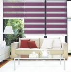 Wrinkled Fabric Zebra Blind
