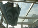 Motorized Sunroom Blinds and skylight